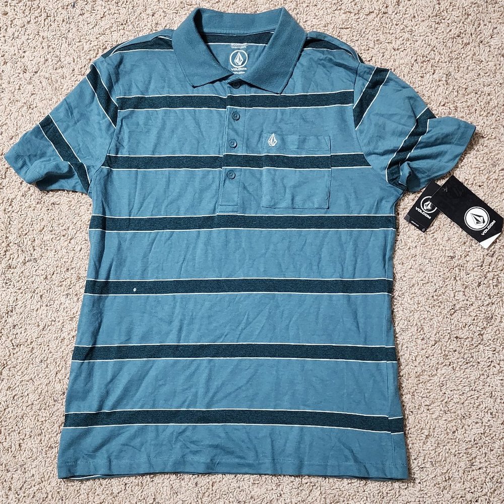 Blue Volcom Polo